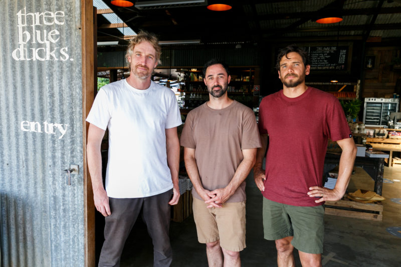 Andy, Darren + Mark - Three Blue Ducks Byron Bay