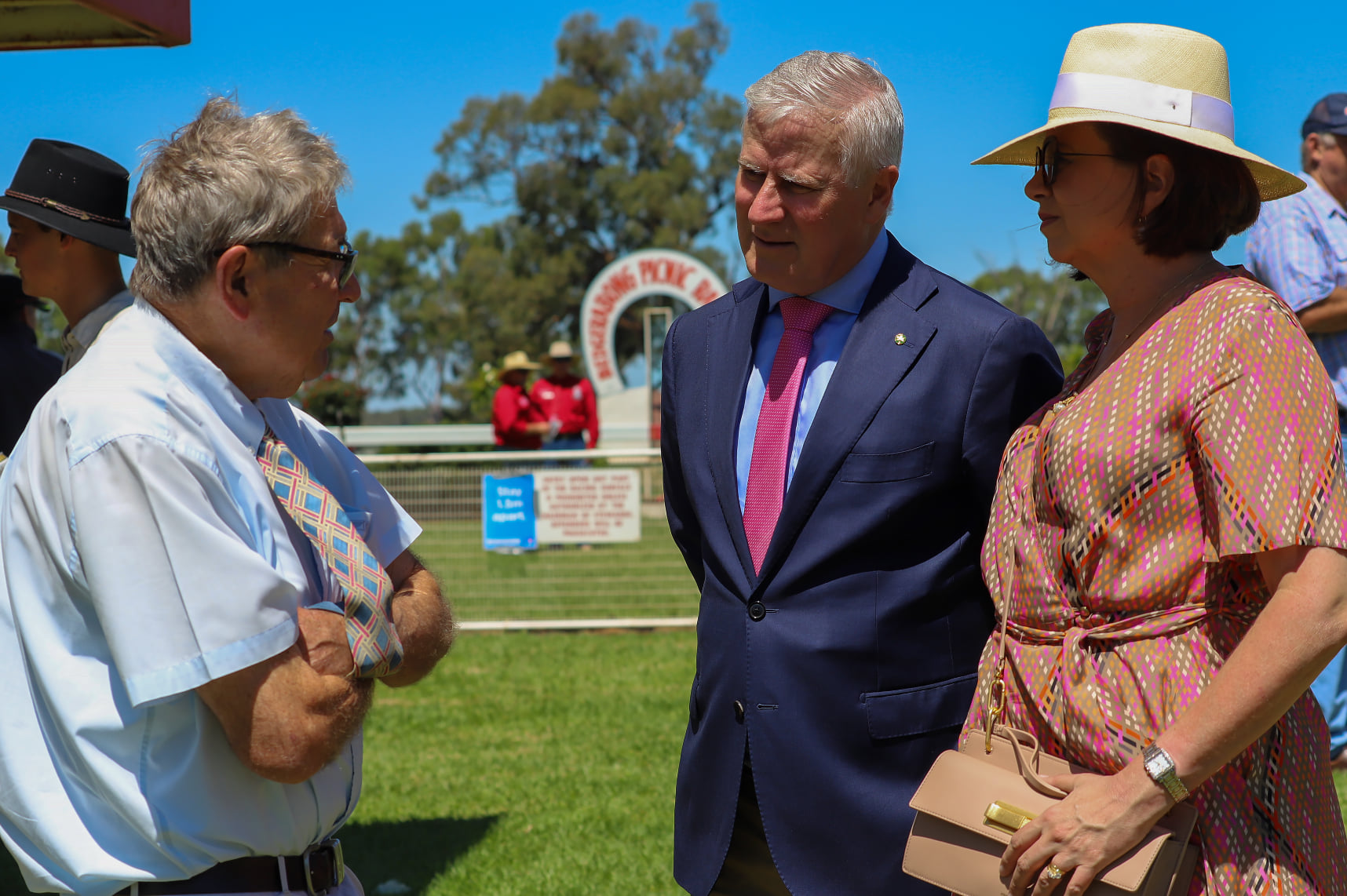 Col Hodges with Michael McCormack and wife Catherine Shawand