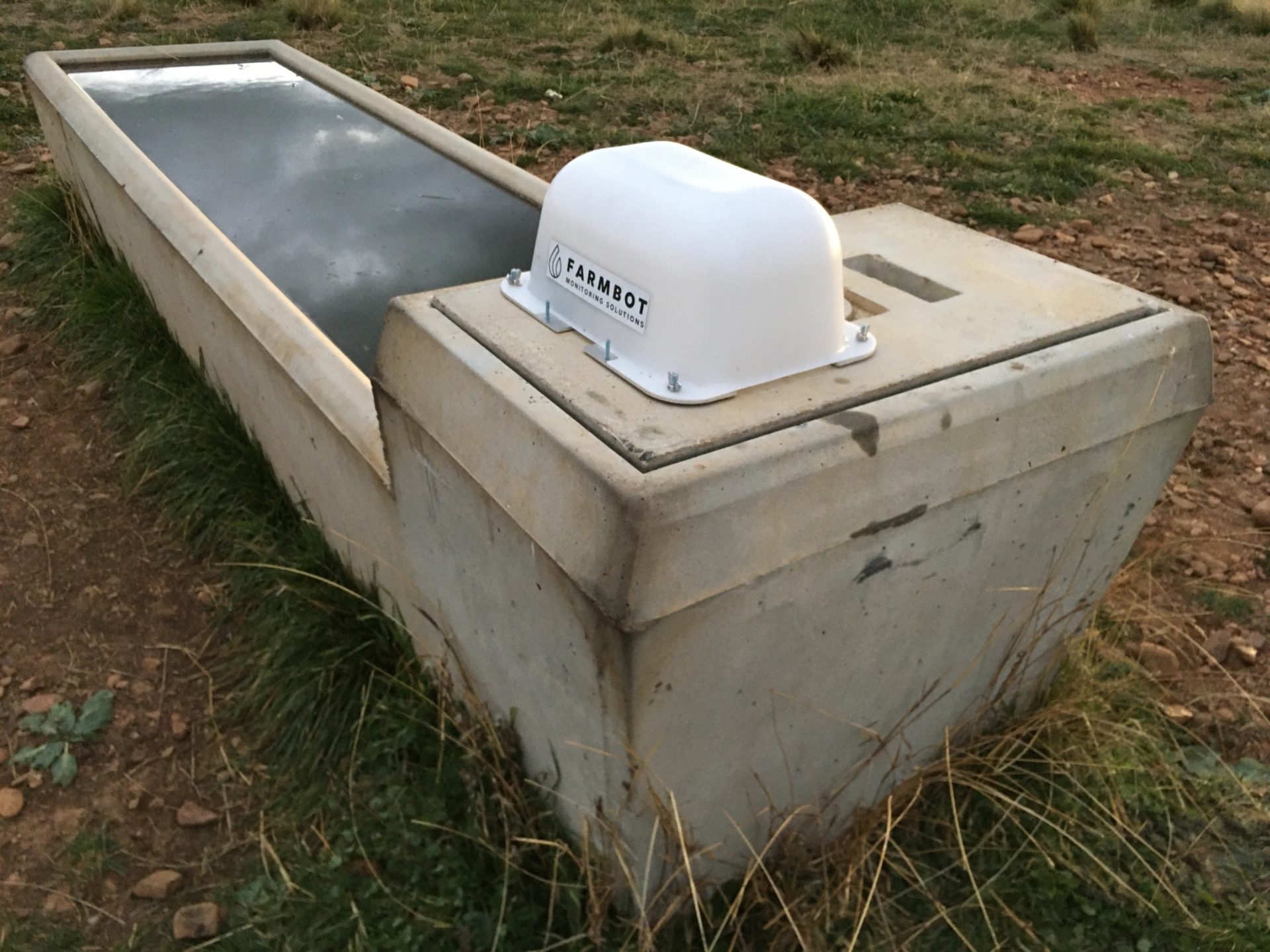Farmbot at trough
