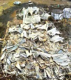 Danny and Marys burnt house