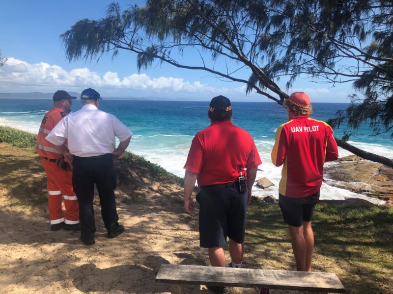 Rescue team at South West Rocks