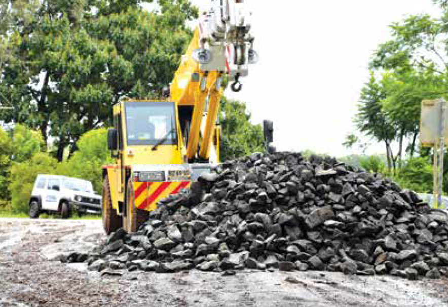 Council works on access road