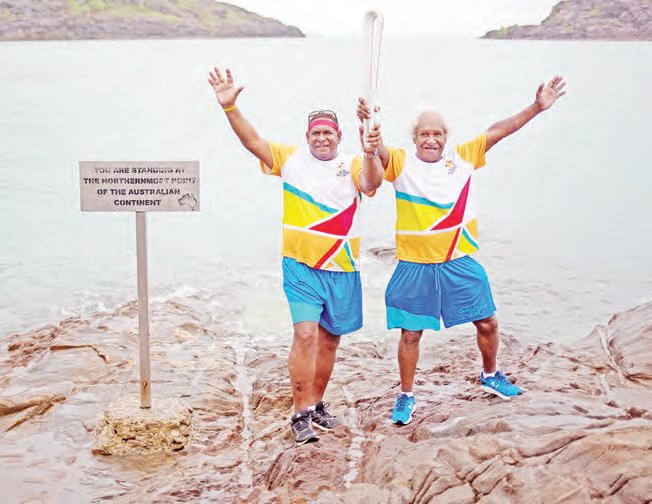 Commonwealth Games baton at Cape York