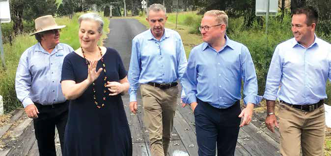 Mayor Mulholland with politicians