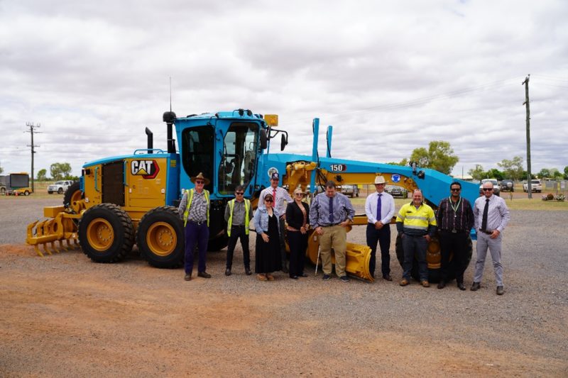 Cloncurrys new blue and yellow grader