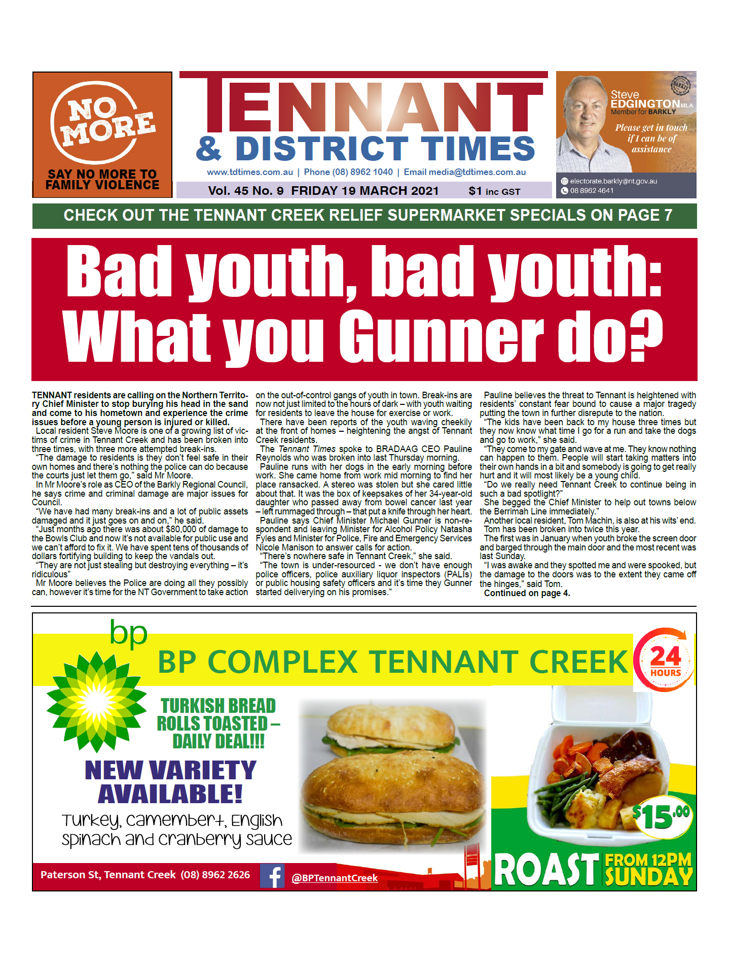 Tennant & District Times 19 March 2021