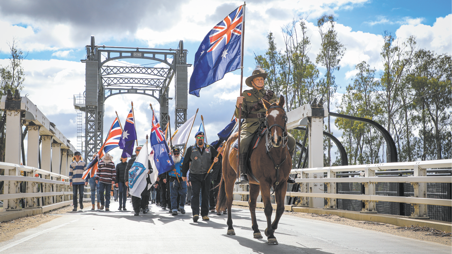 ANZAC Day march at Koondrook-Barham