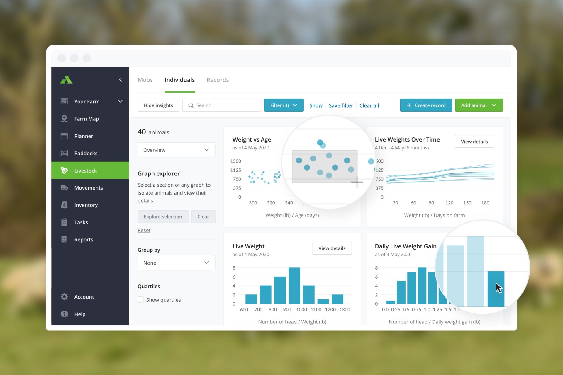 AgriWebb screenshots