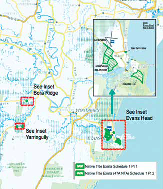 Map showing Bandjalang land
