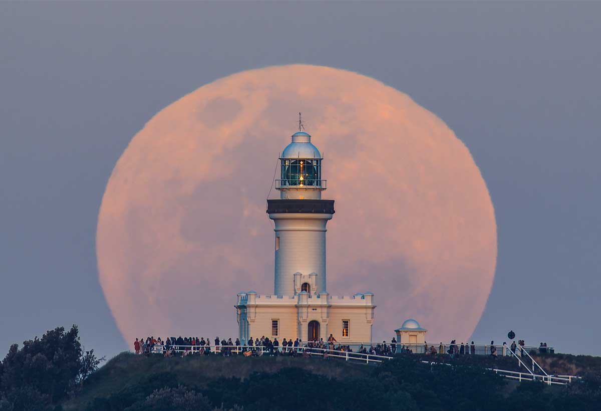 Cape Byron Moonrise by Kelvin Hennessy