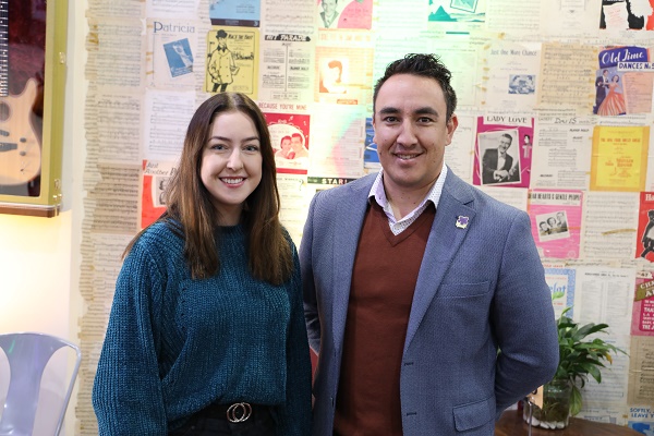 James O'Shea with Meg Beth