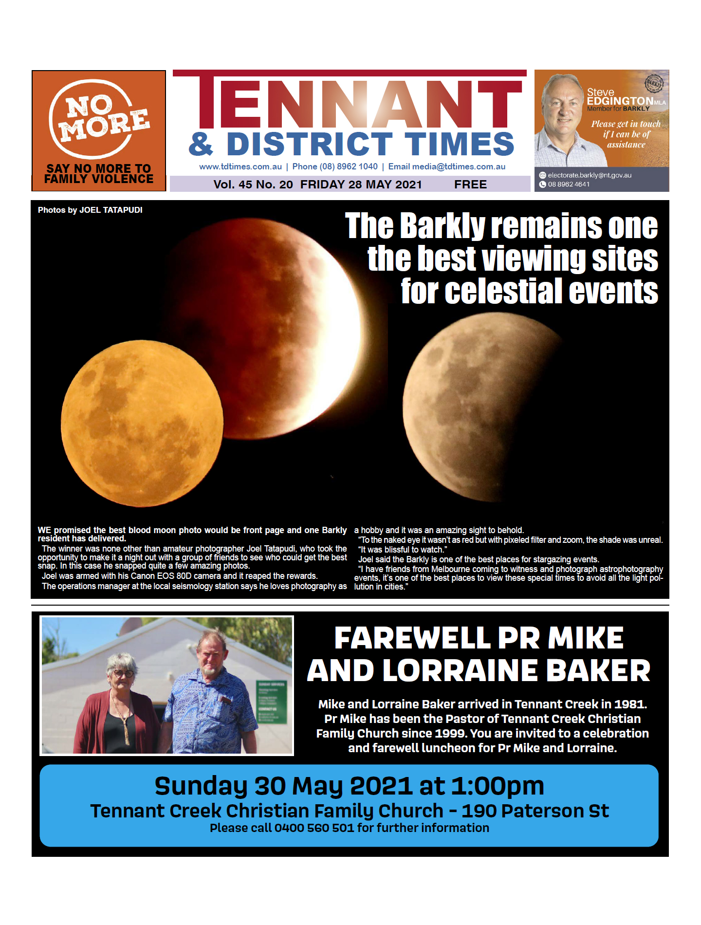 Tennant and District Times 28 May 2021