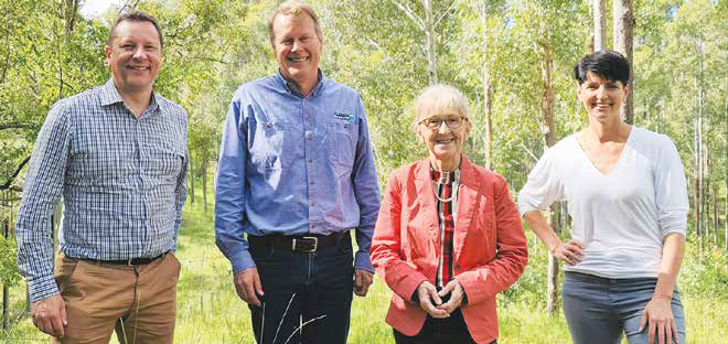 Politicians visit Hurford's farm forestry property