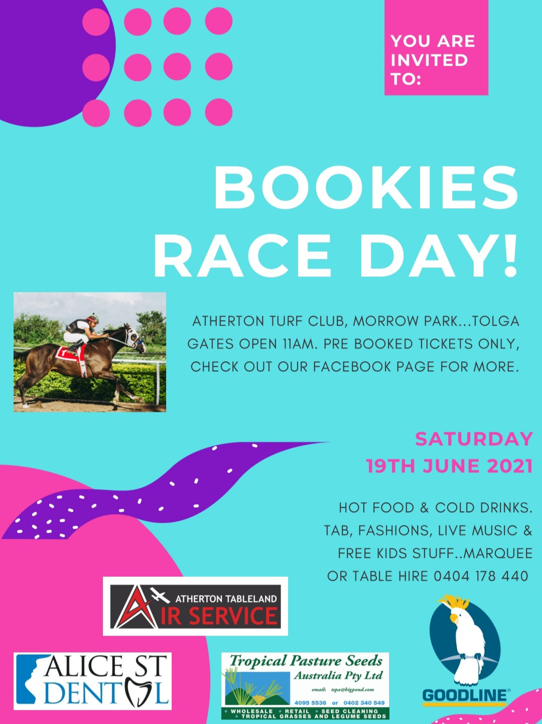 Atherton Bookies Race Day