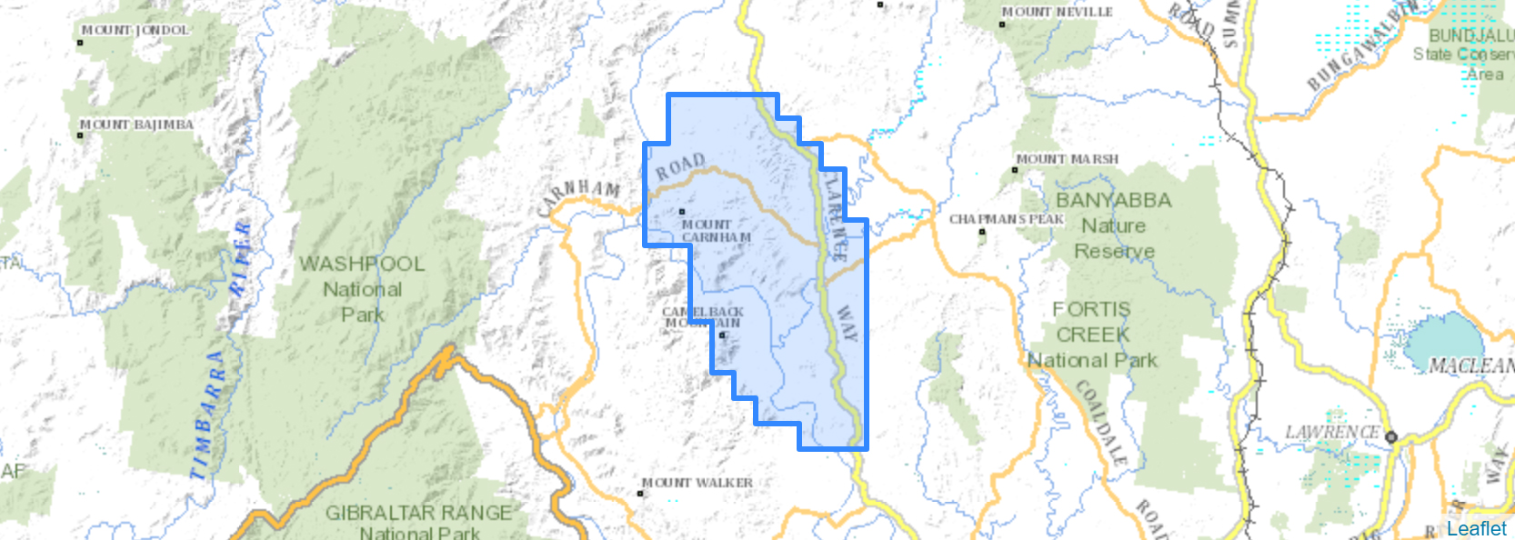 Mt Gilmore exploration area