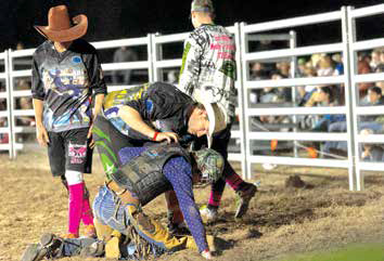 Being assisted from the ring