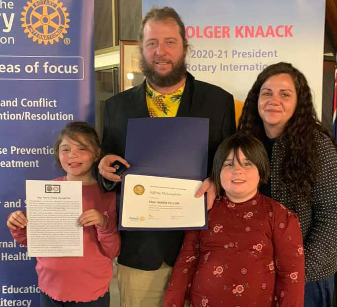 Mayor McLaughlin and family
