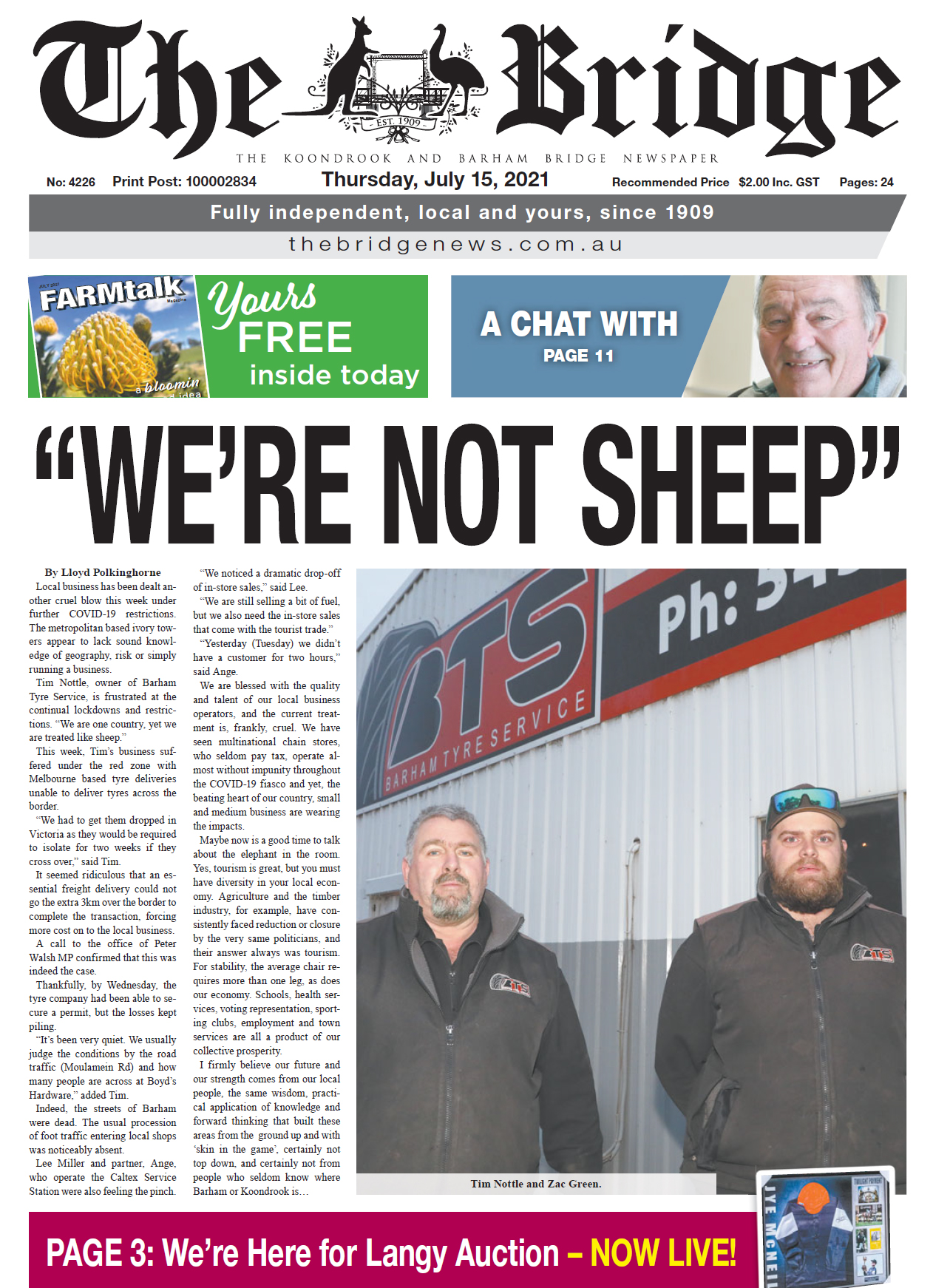 The Koondrook and Barham Bridge Newspaper 15 July 2021