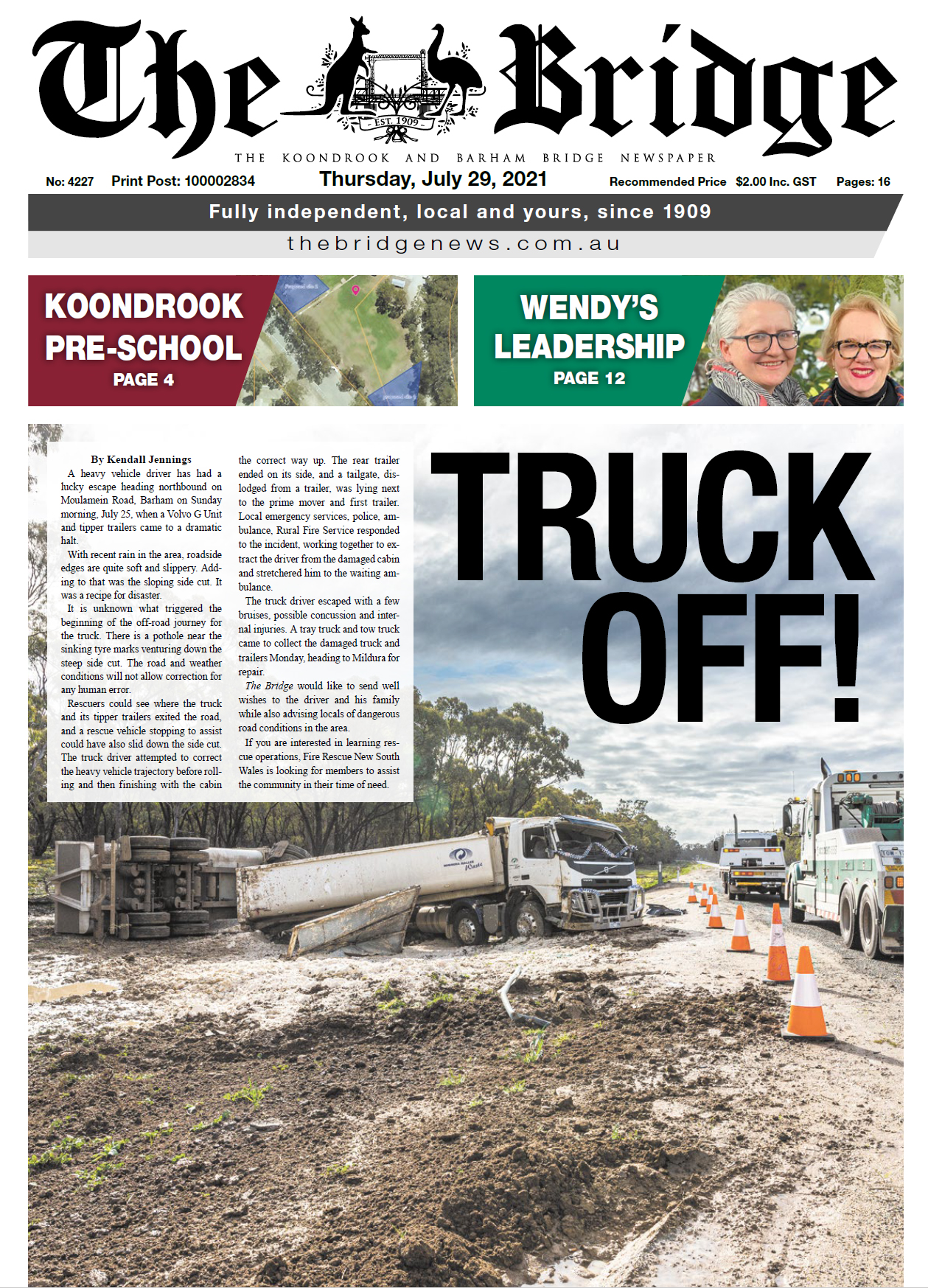 The Koondrook and Barham Bridge Newspaper 29 July 2021