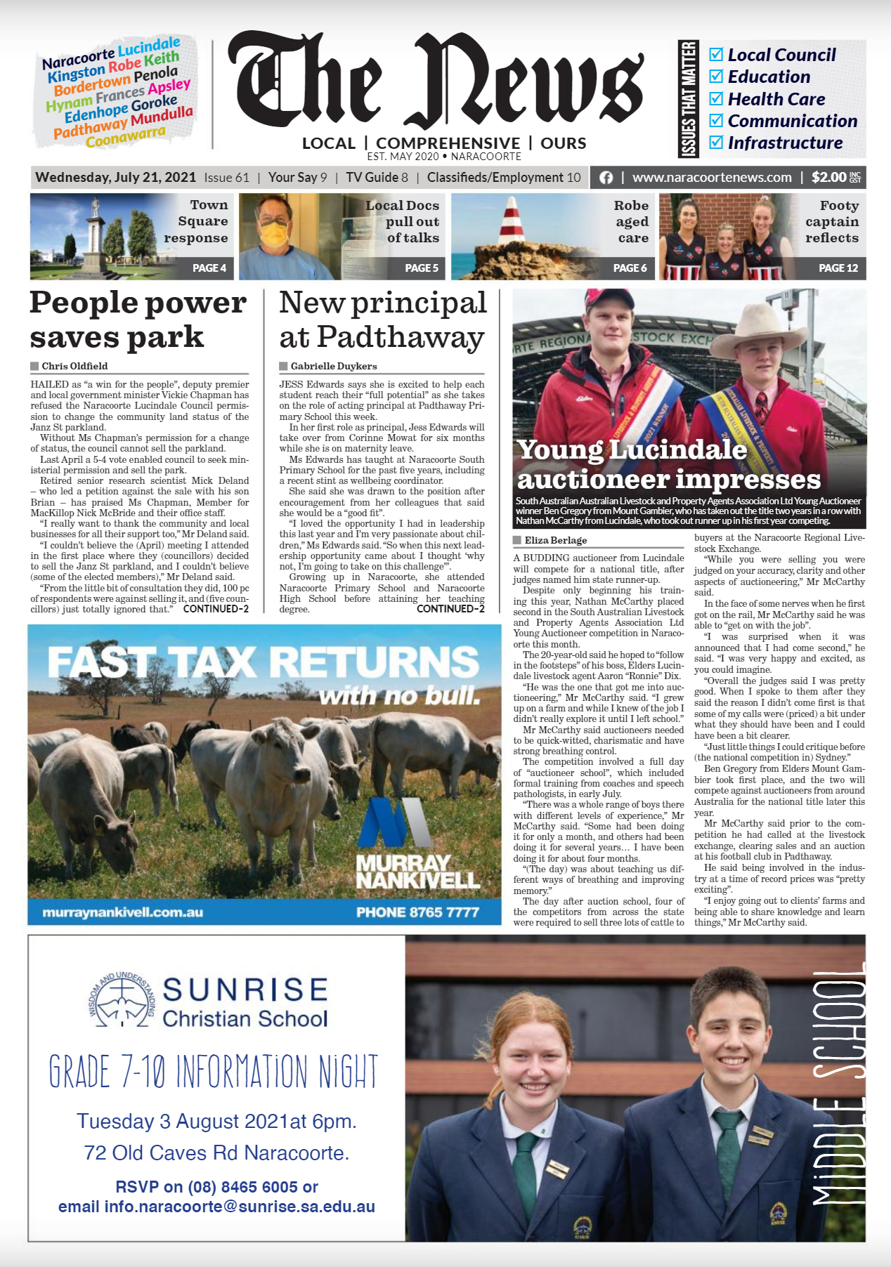 Naracoorte Community News 21 July 2021