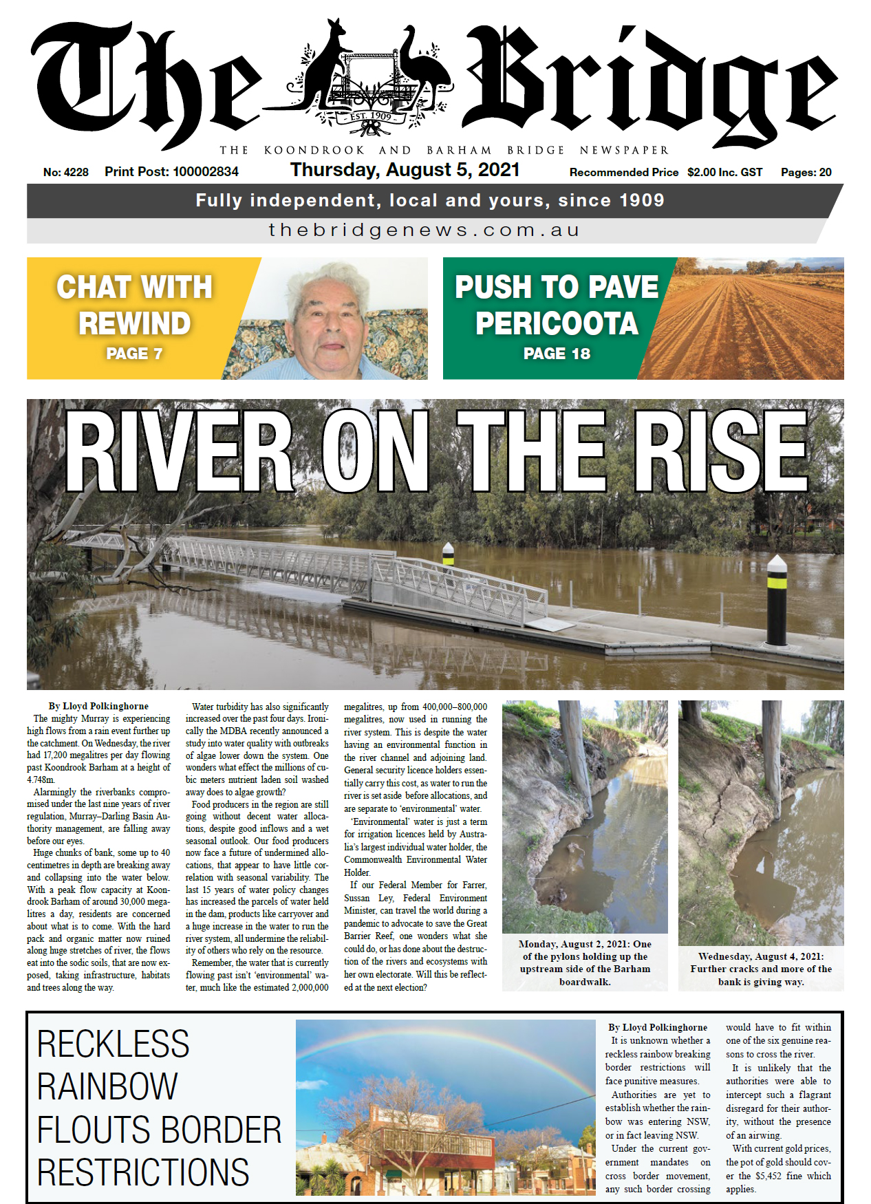 The Koondrook and Barham Bridge Newspaper 5 August 2021