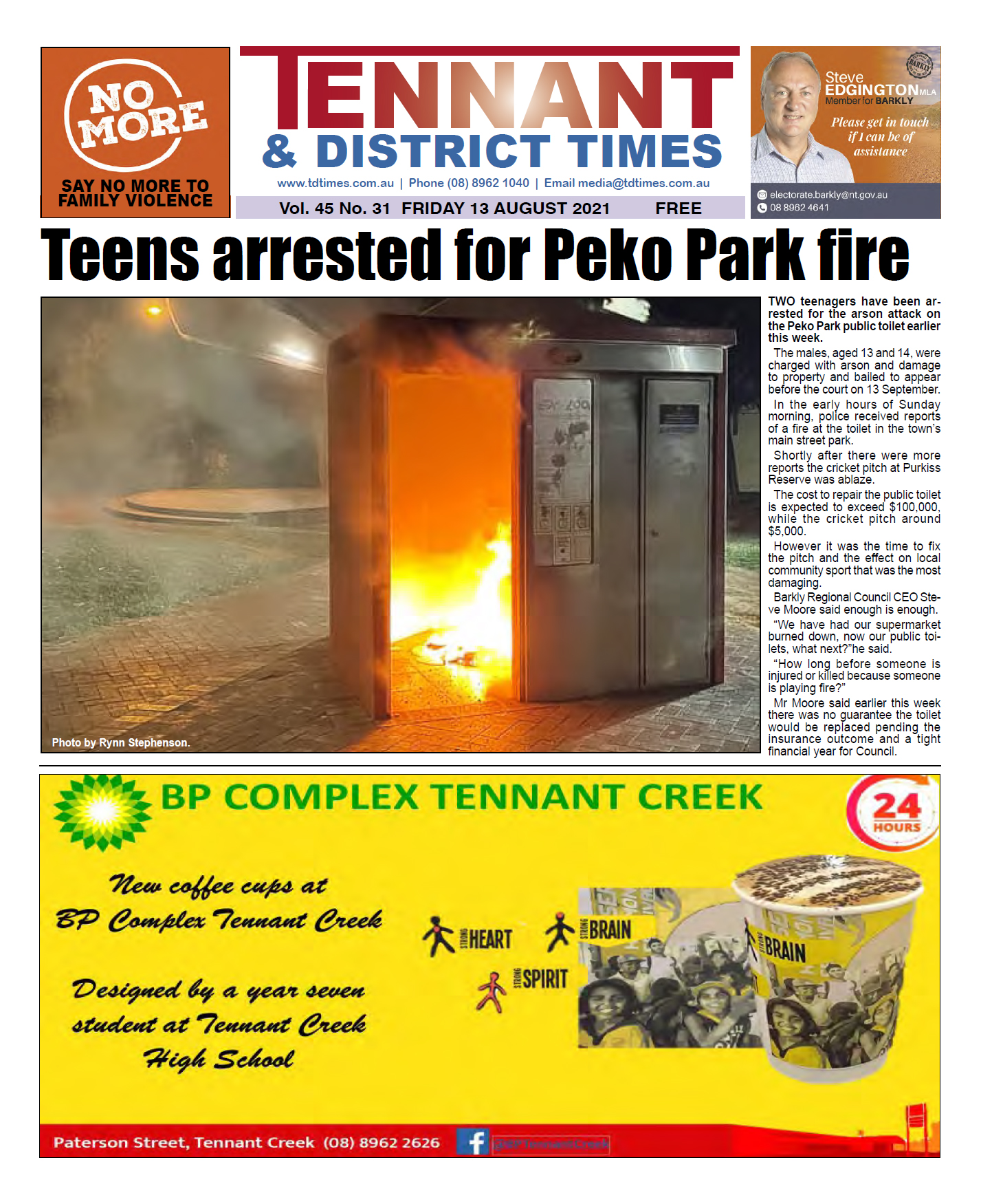 Tennant & District Times 13 August 2021