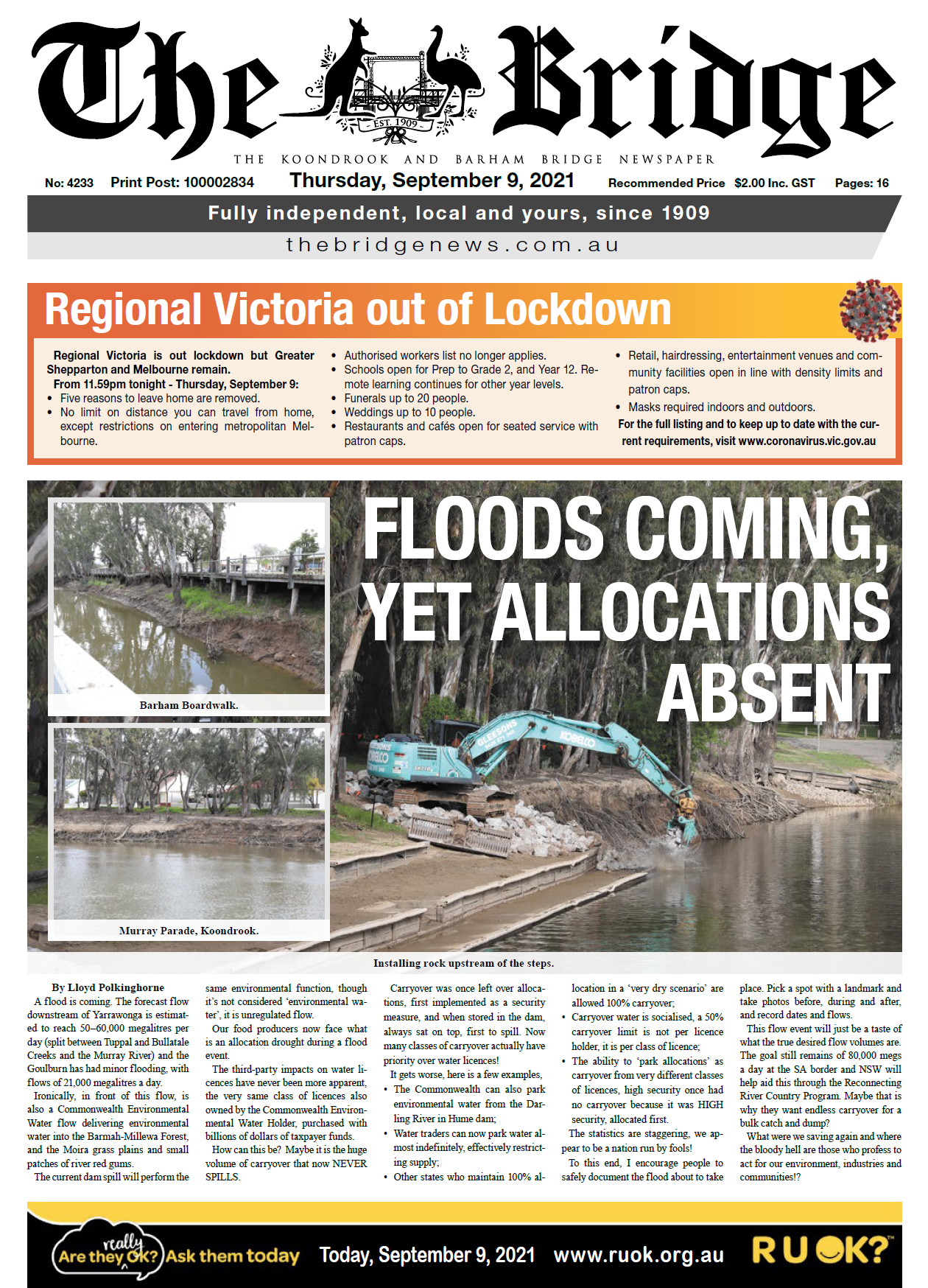 The Koondrook and Barham Bridge Newspaper 9 September 2021