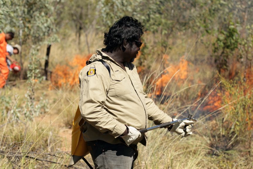 Wilinggin Fire Project ground burning