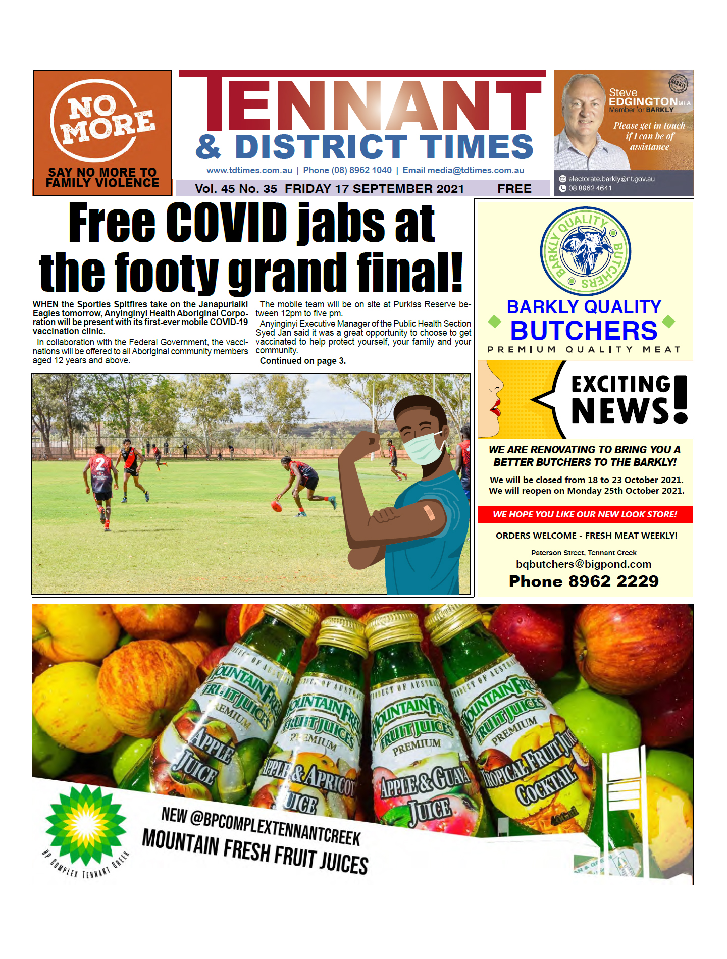 Tennant & District Times 17 September 2021
