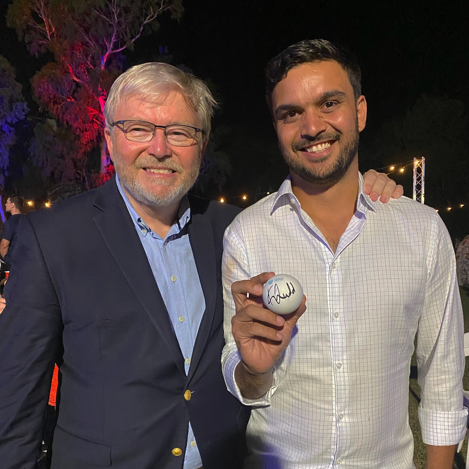 Dheran Young and Kevin Rudd