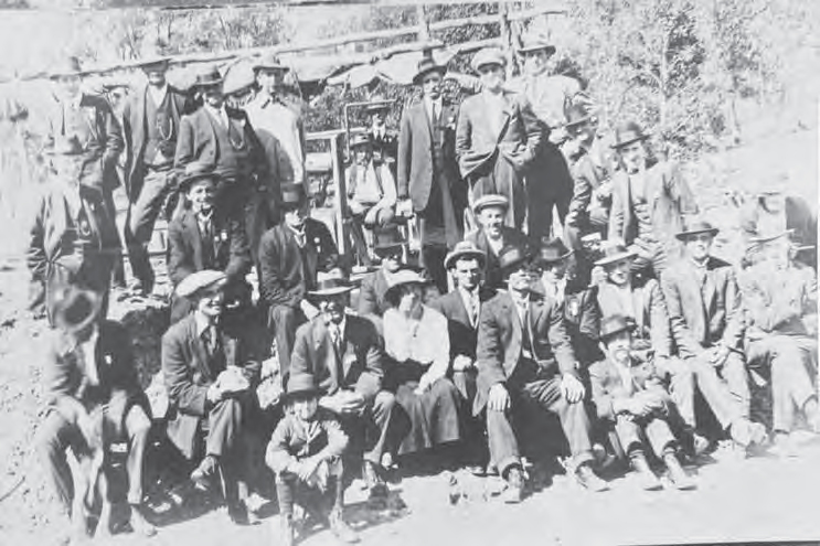 At the mine site