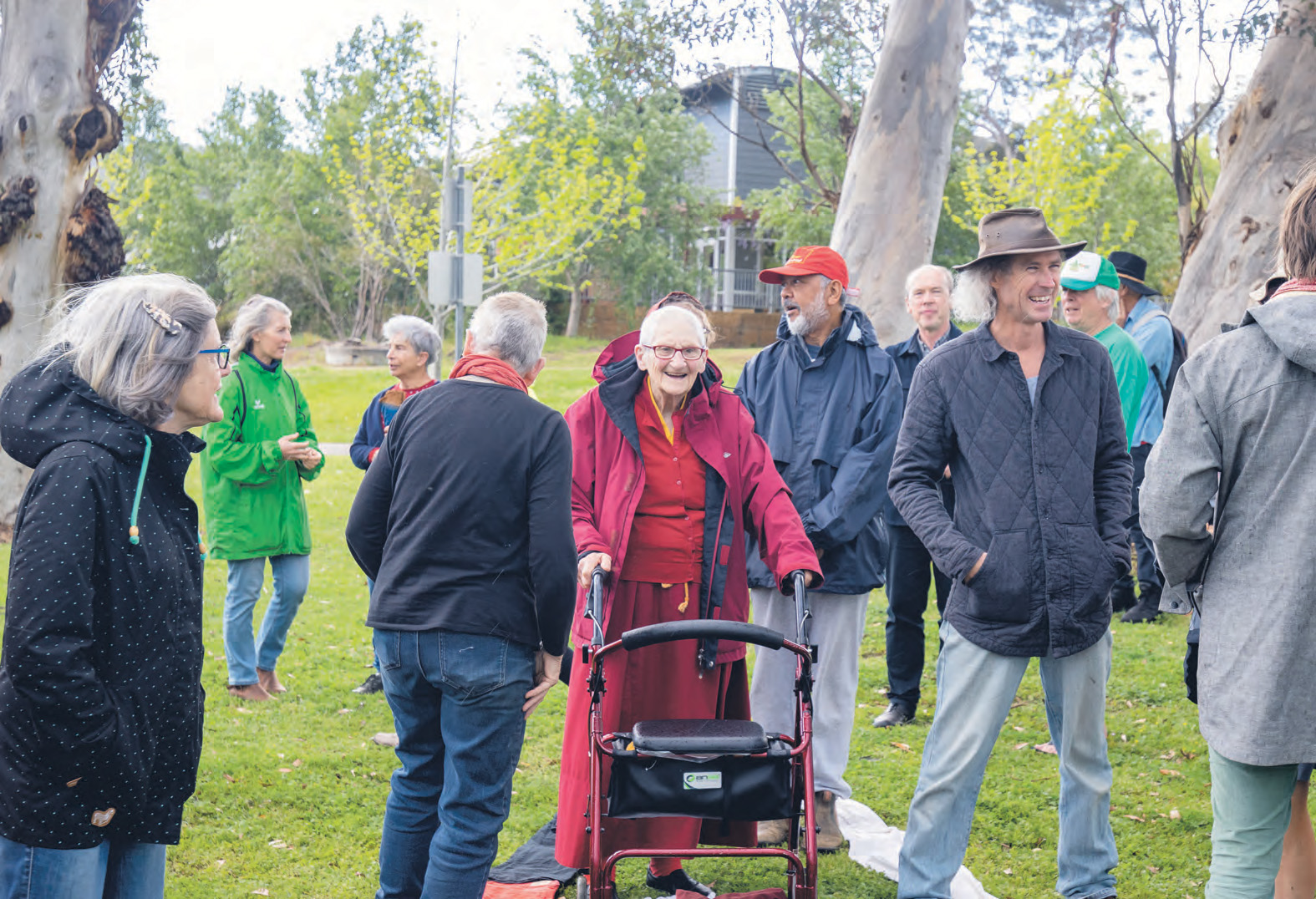 Denmark residents at environmental event