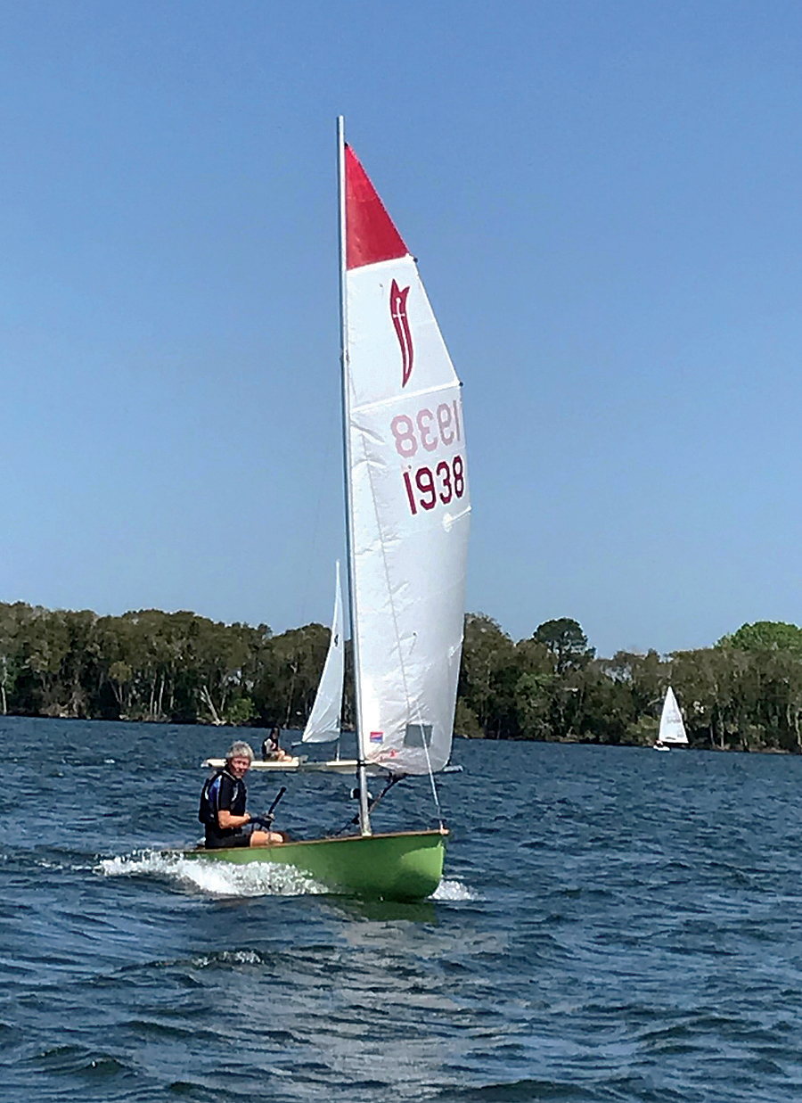 Lea Foster in Sabre dinghy
