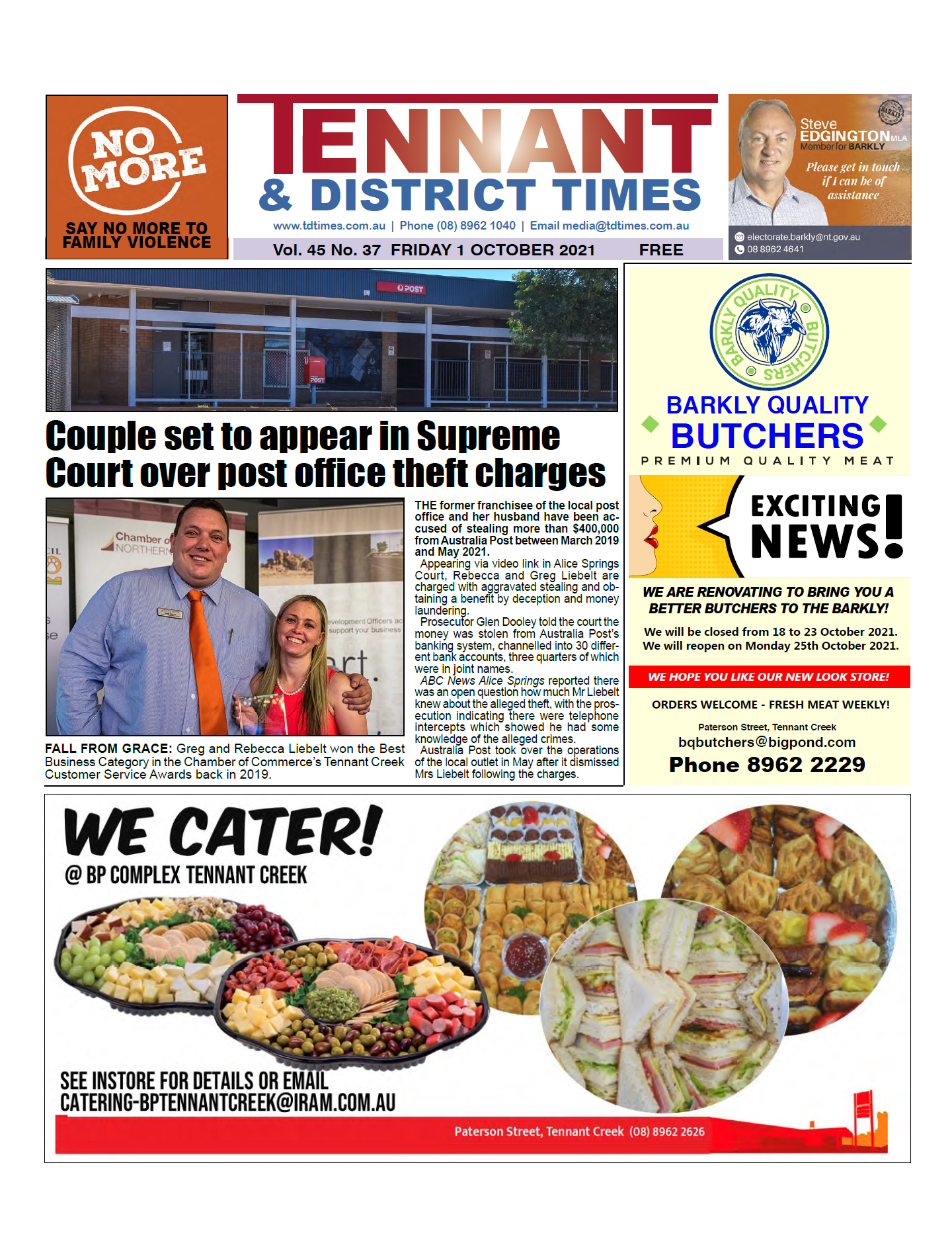 Tennant & District Times 1 October 2021