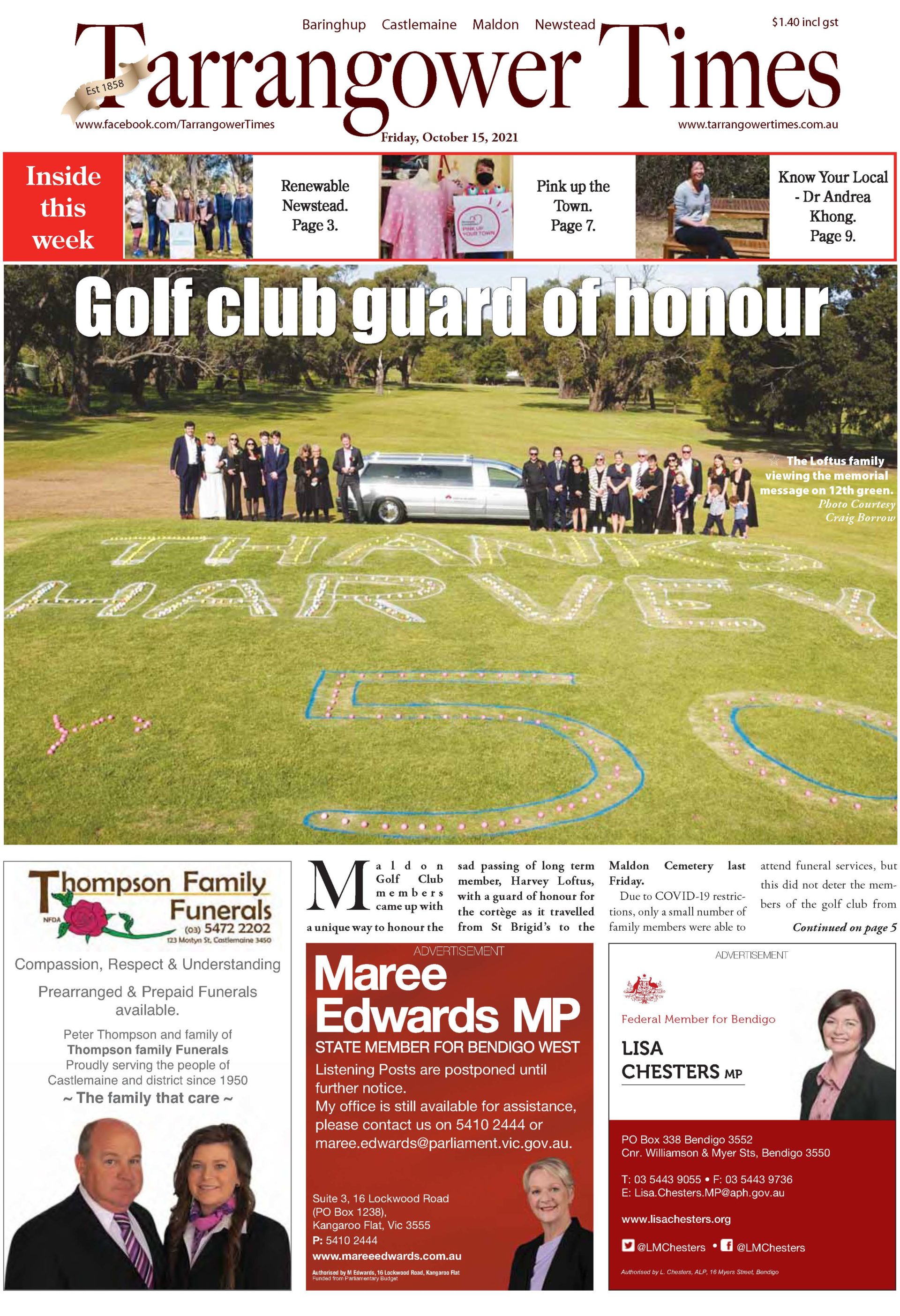 Tarrrangower Times 15 October 2021