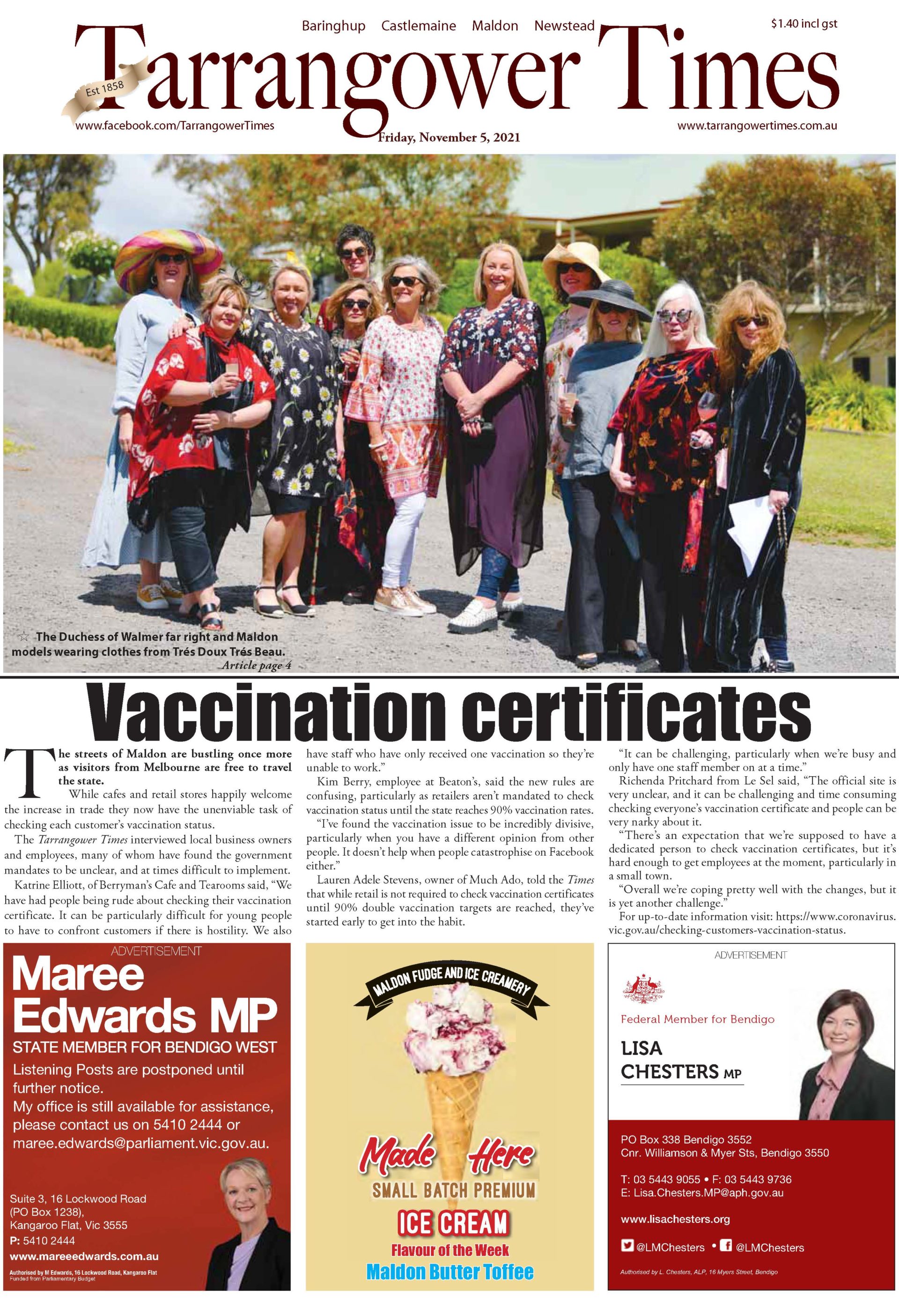 Tarrangower Times 5 November 2021