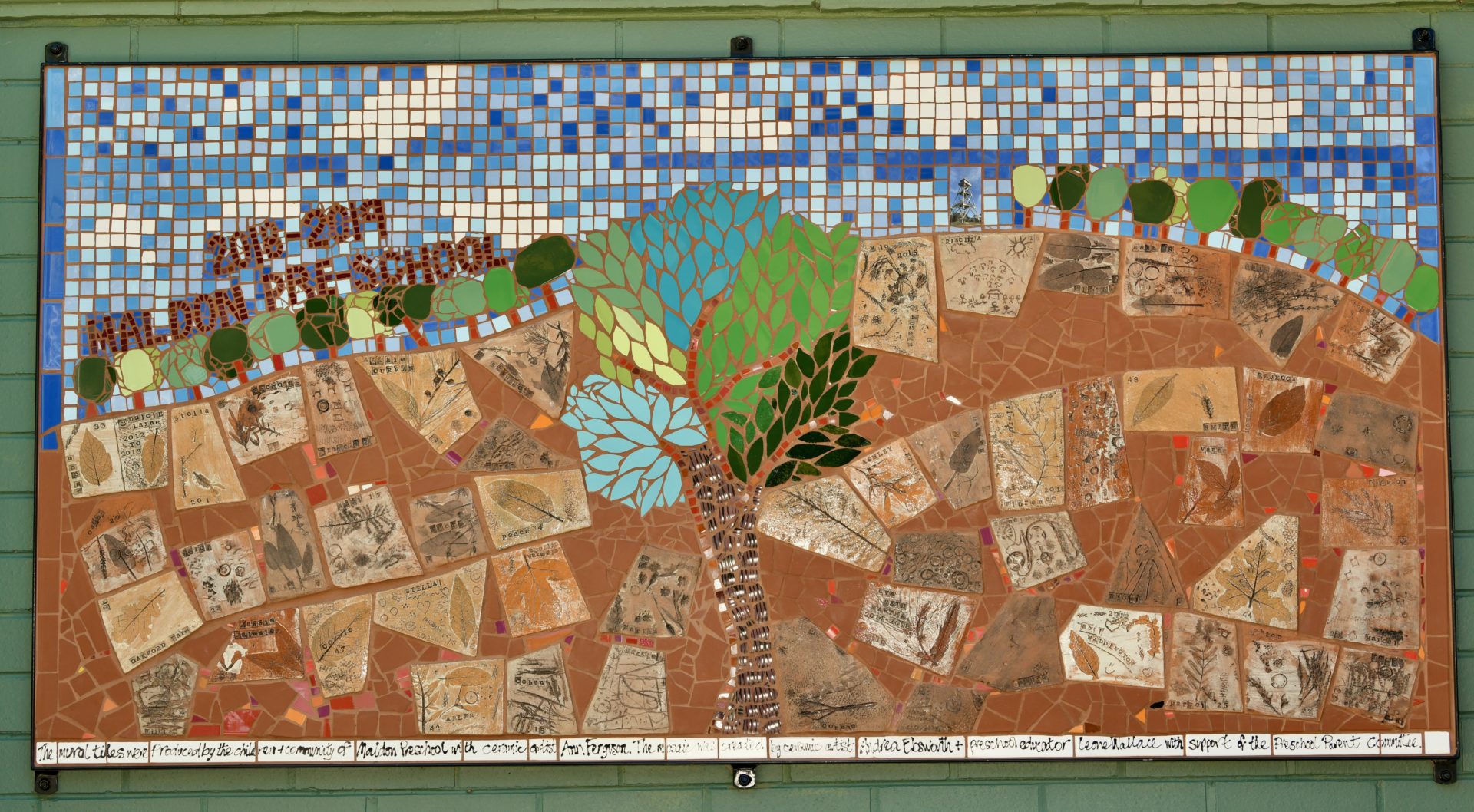 Maldon Preschool's mosaic