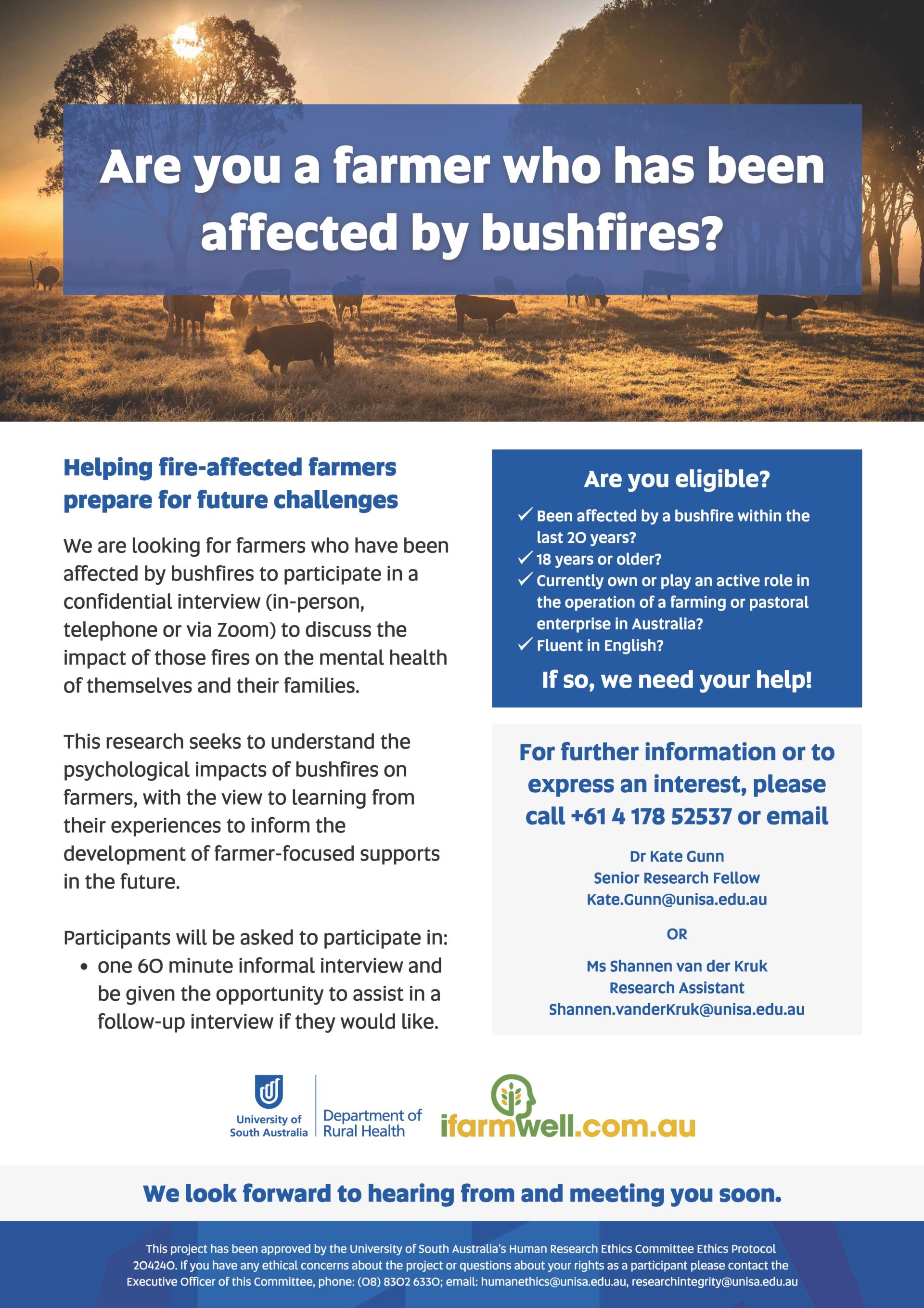 bushfire affected farmers flyer
