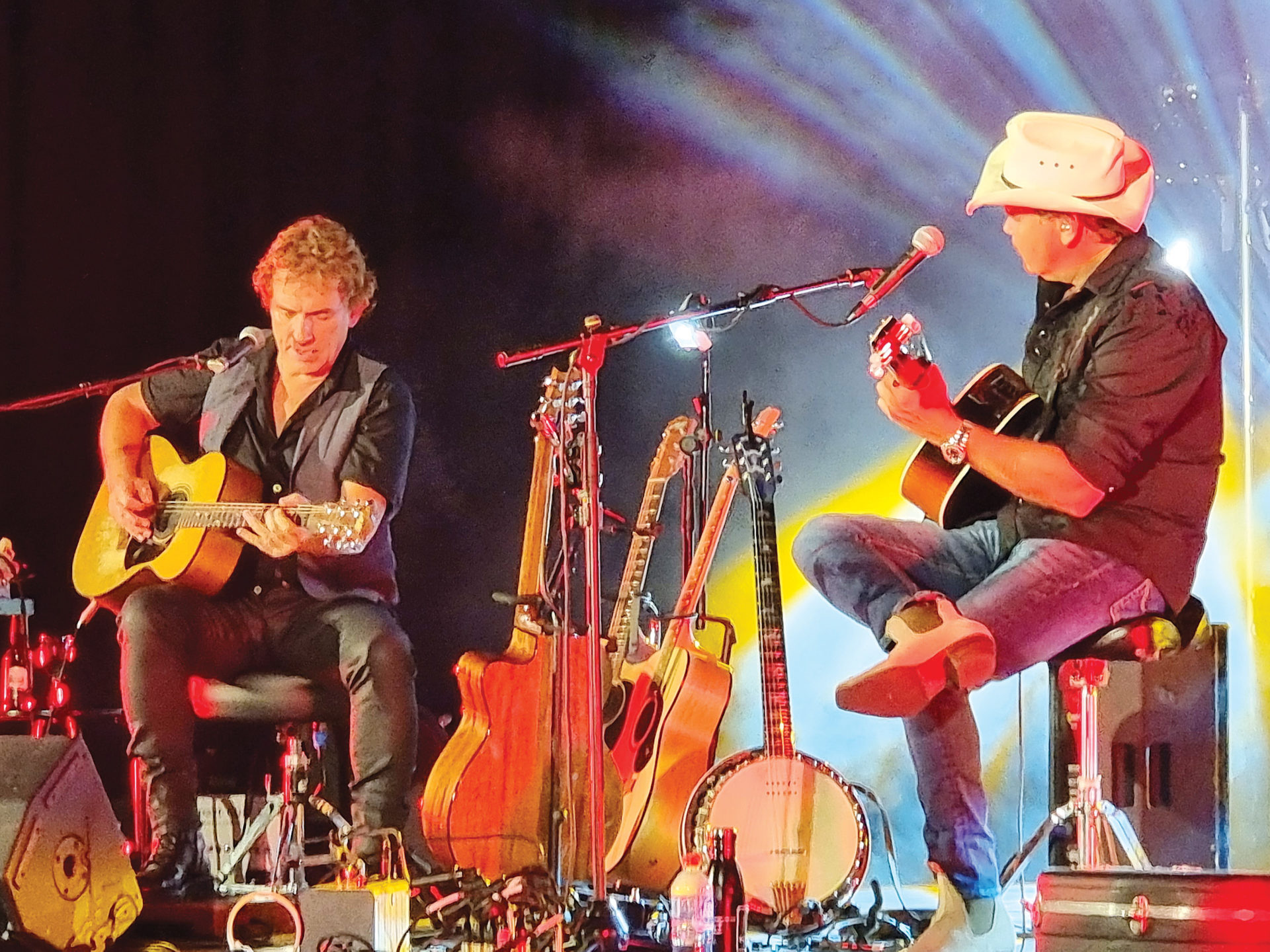 Ian Moss and Troy Cassar-Daley