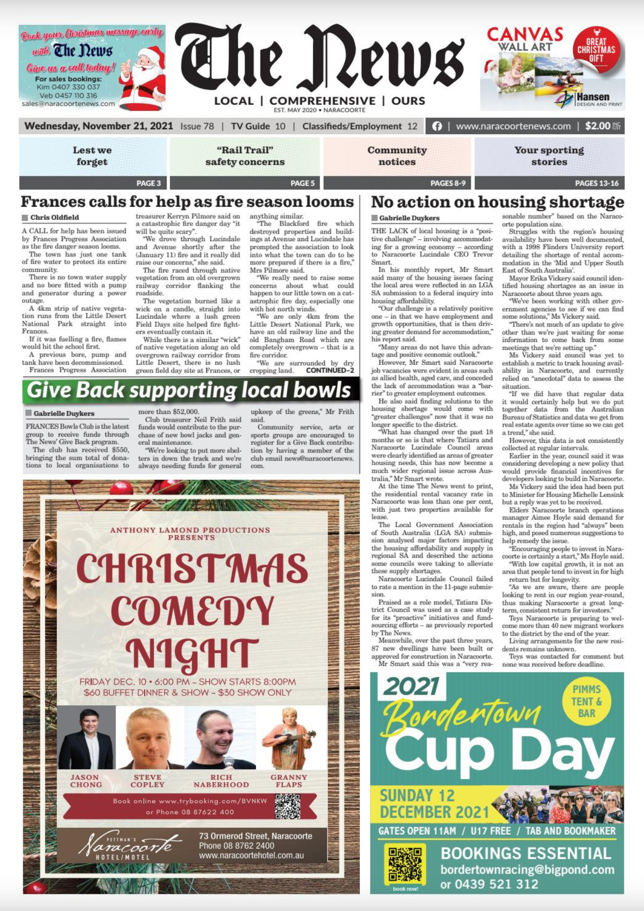 Naracoorte Community News 17 November 2021