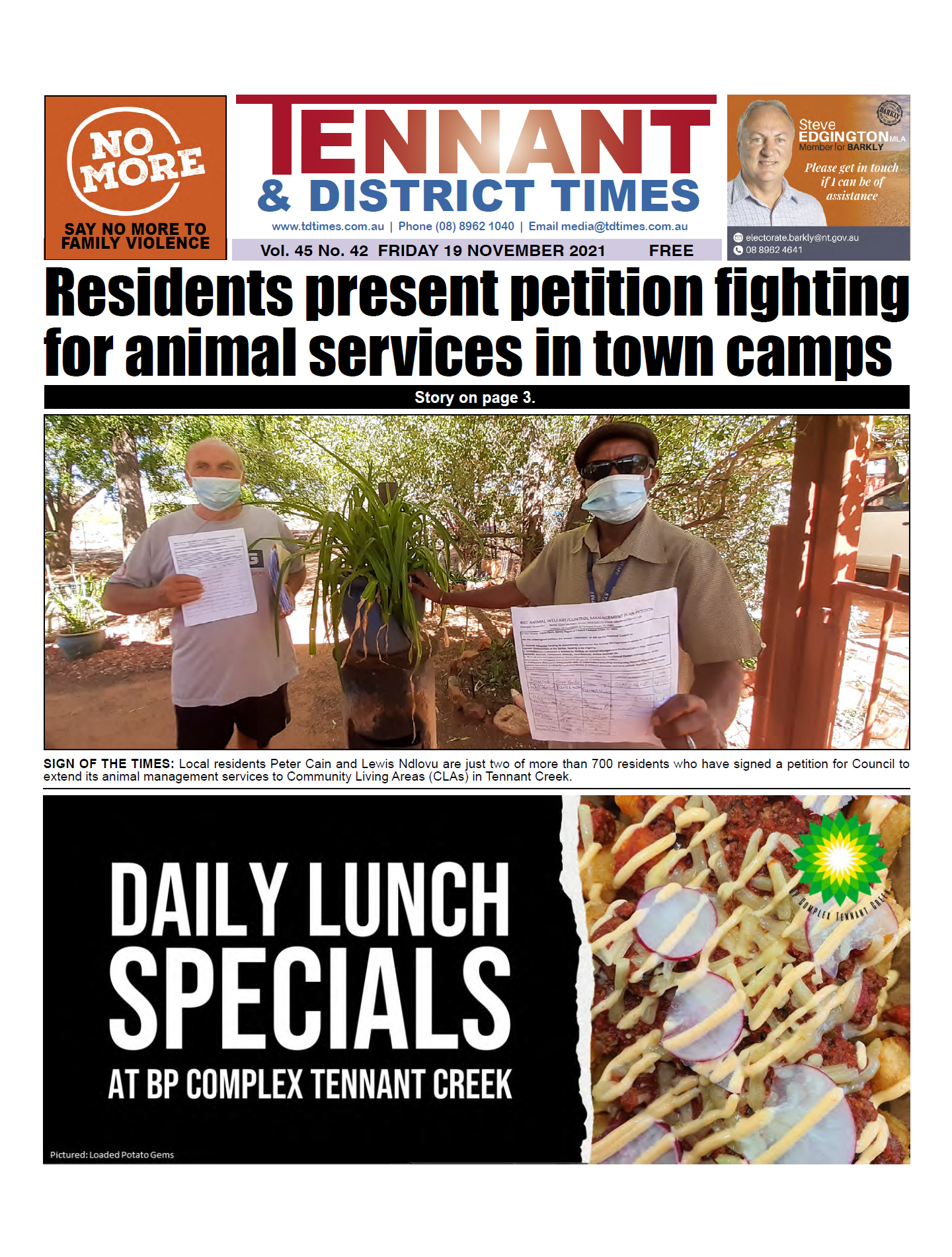Tennant & District Times 19 November 2021