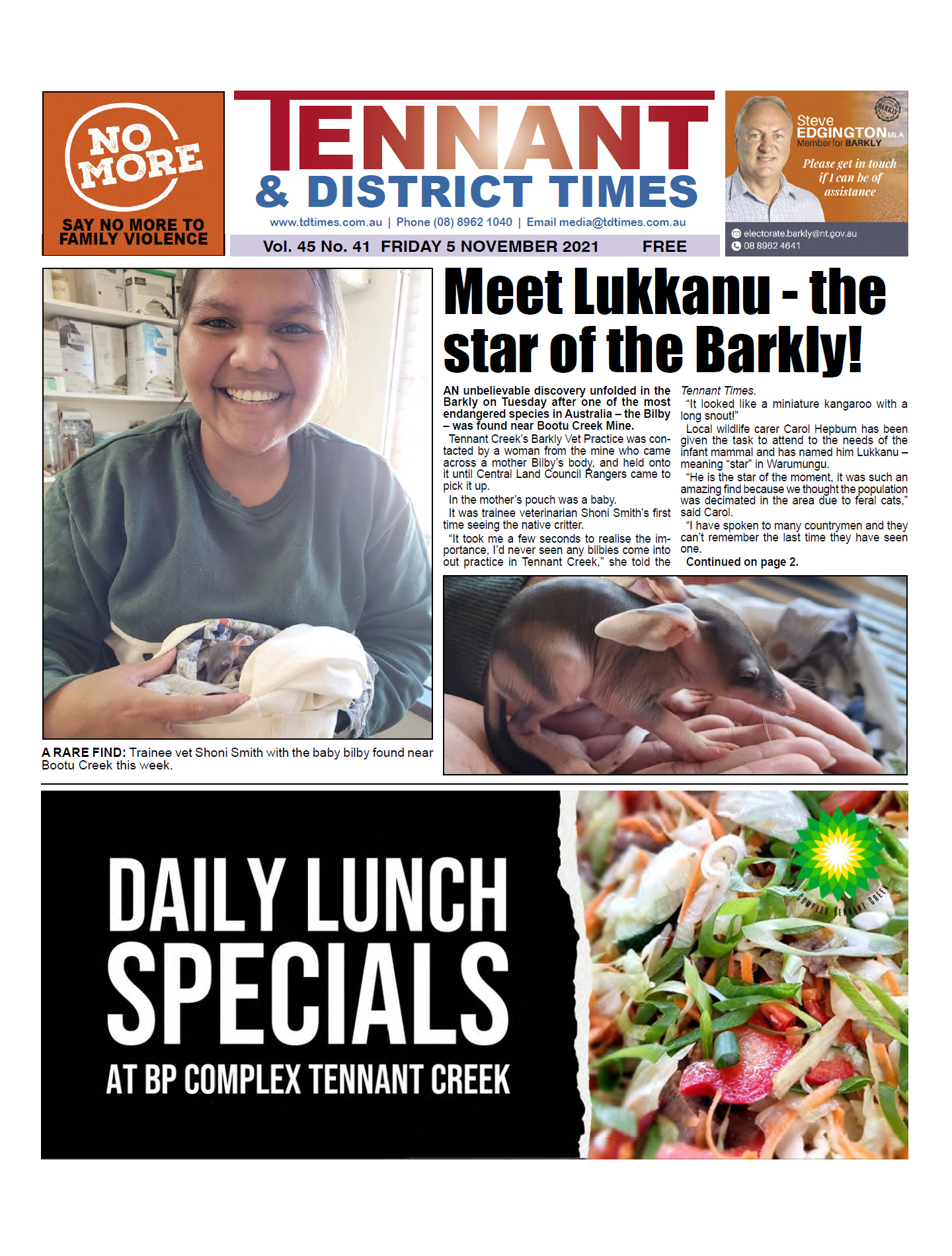 Tennant & District Times 5 November 2021