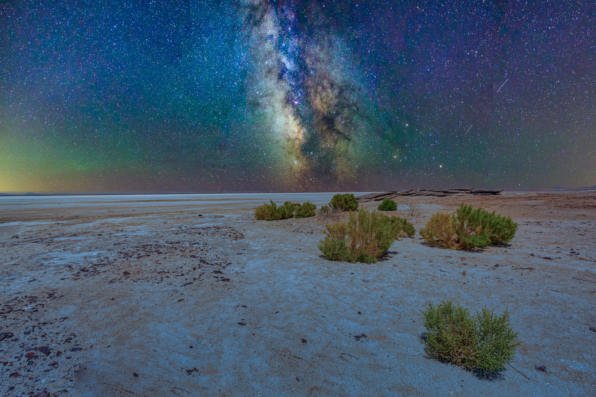 Lake Eyre at night