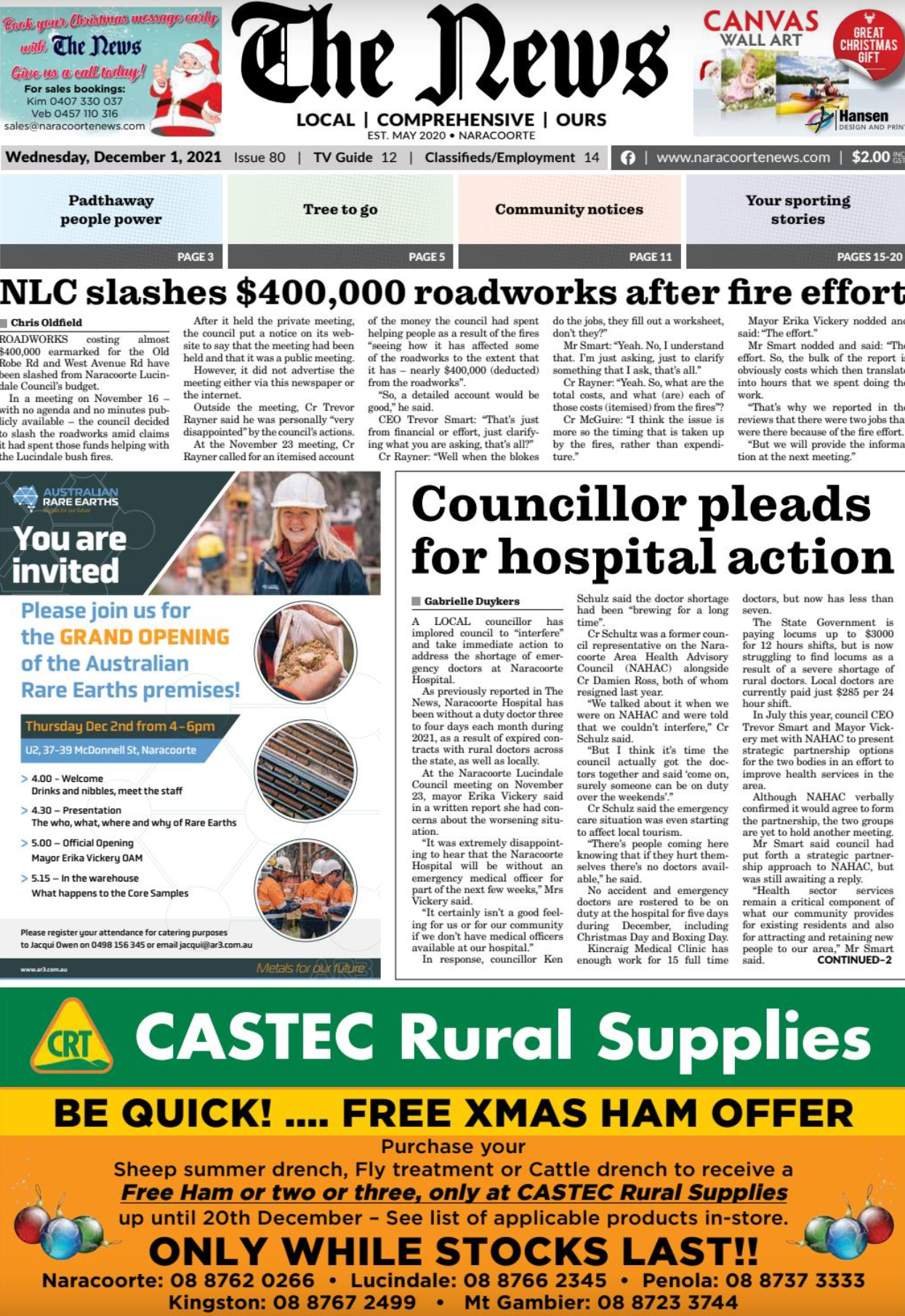 Naracoorte Community News 1 December 2021