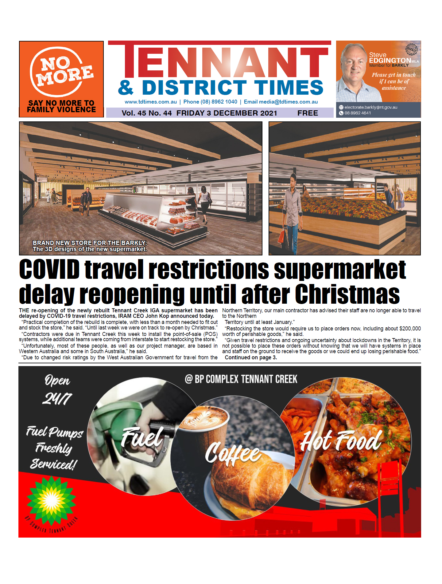 Tennant & District Times 3 December 2021