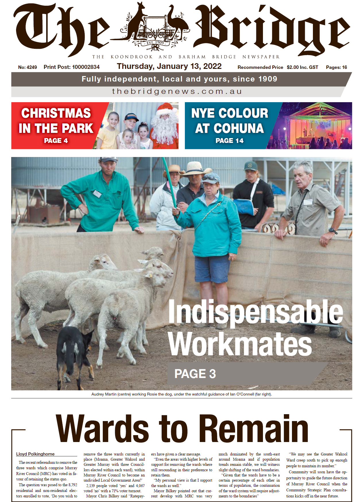 The Koondrook and Barham Bridge Newspaper 13 January 2022