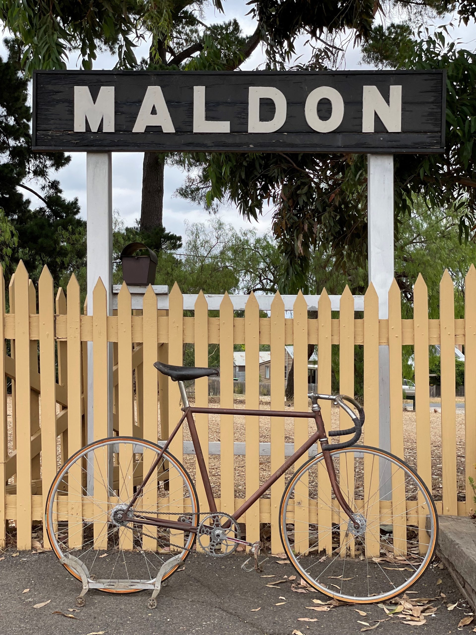 Bicycle at Maldon Station