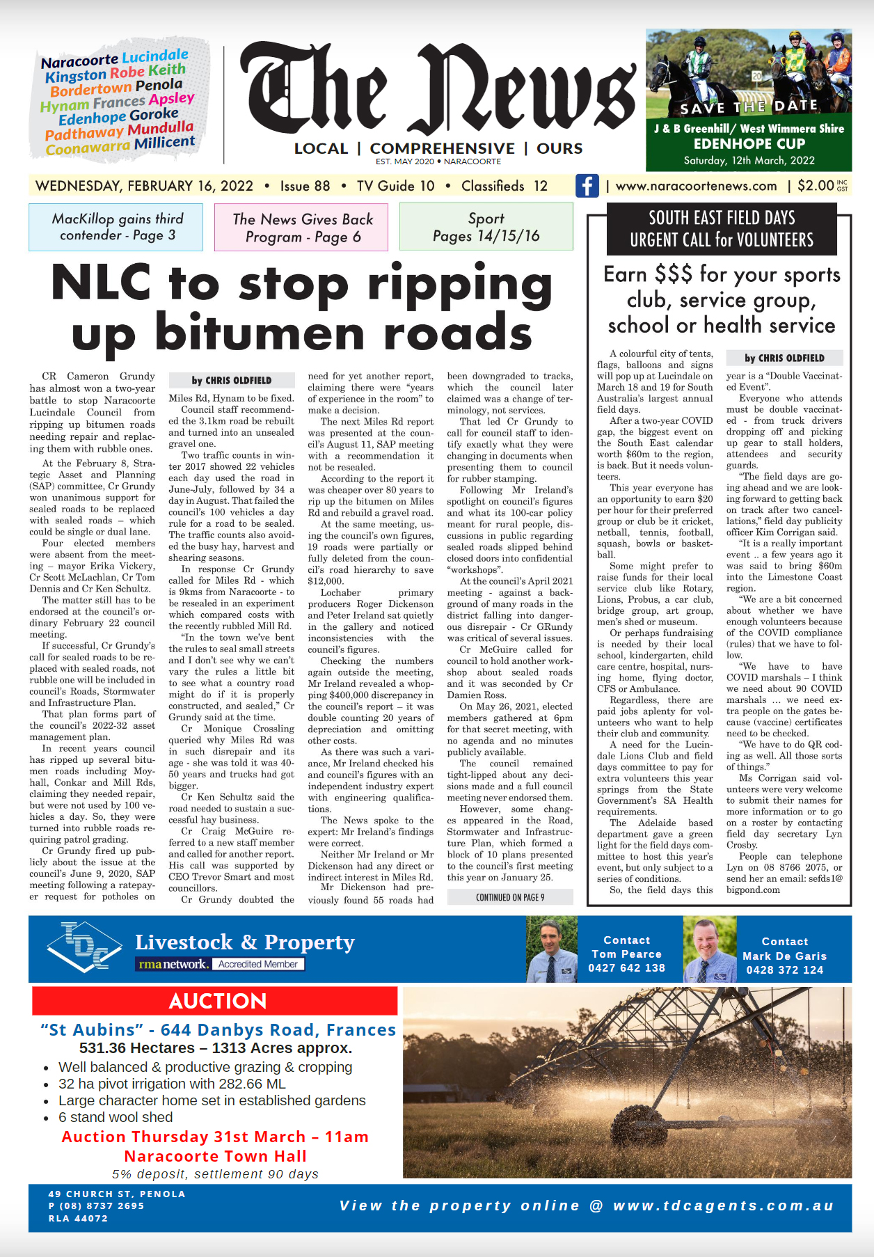 Naracoorte Community News 16 February