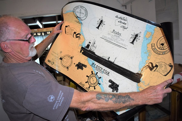 Wayne with map