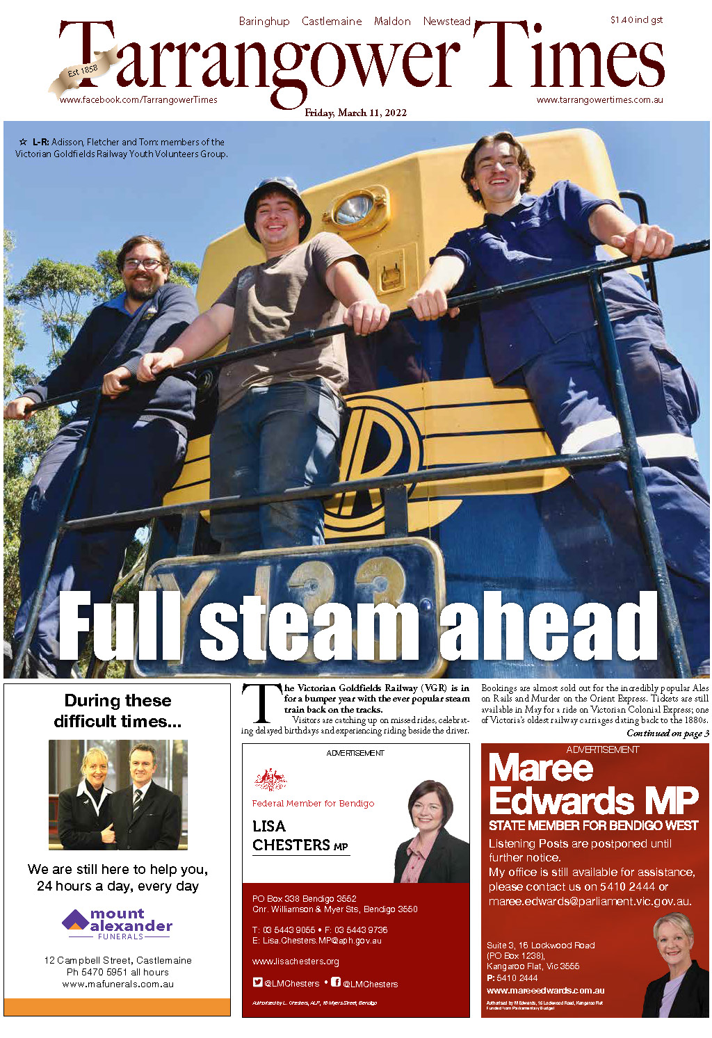 Tarrangower Times 11 March 2022